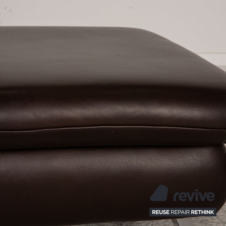 Koinor Rossini Leder Hocker Braun