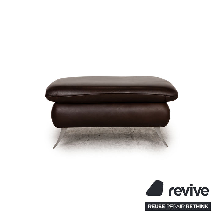 Koinor Rossini Leder Hocker Braun