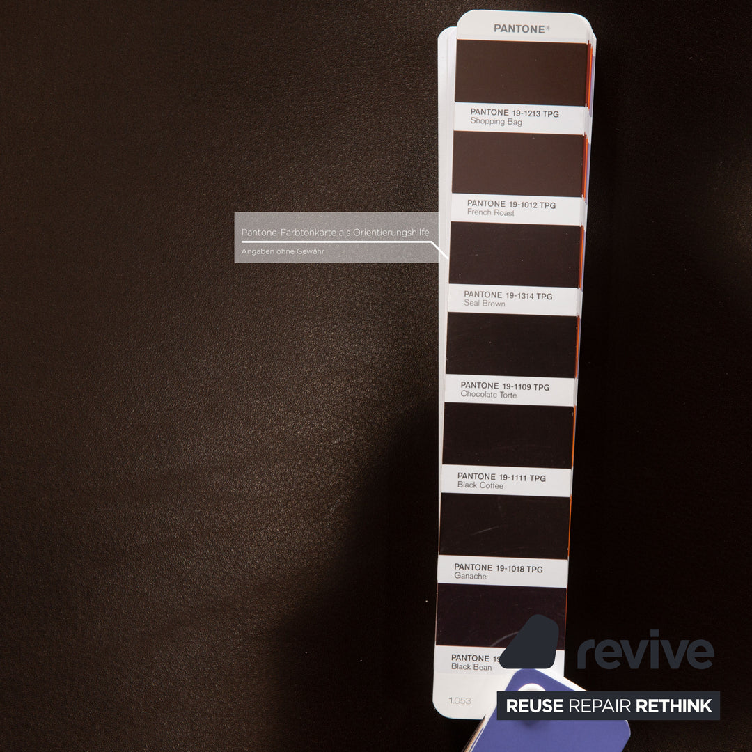 Koinor Rossini Leder Hocker Braun