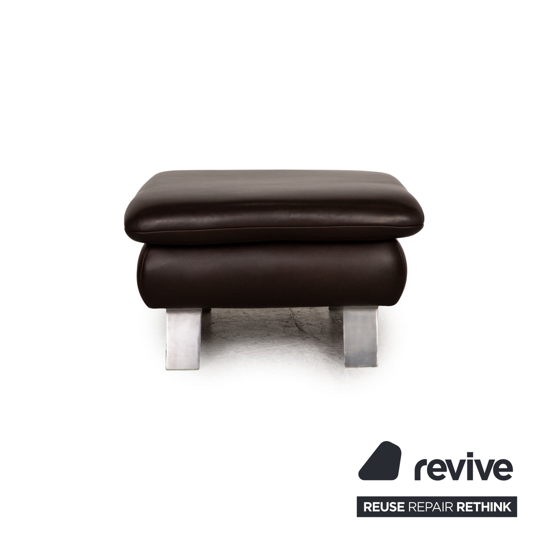 Koinor Rossini Leder Hocker Braun
