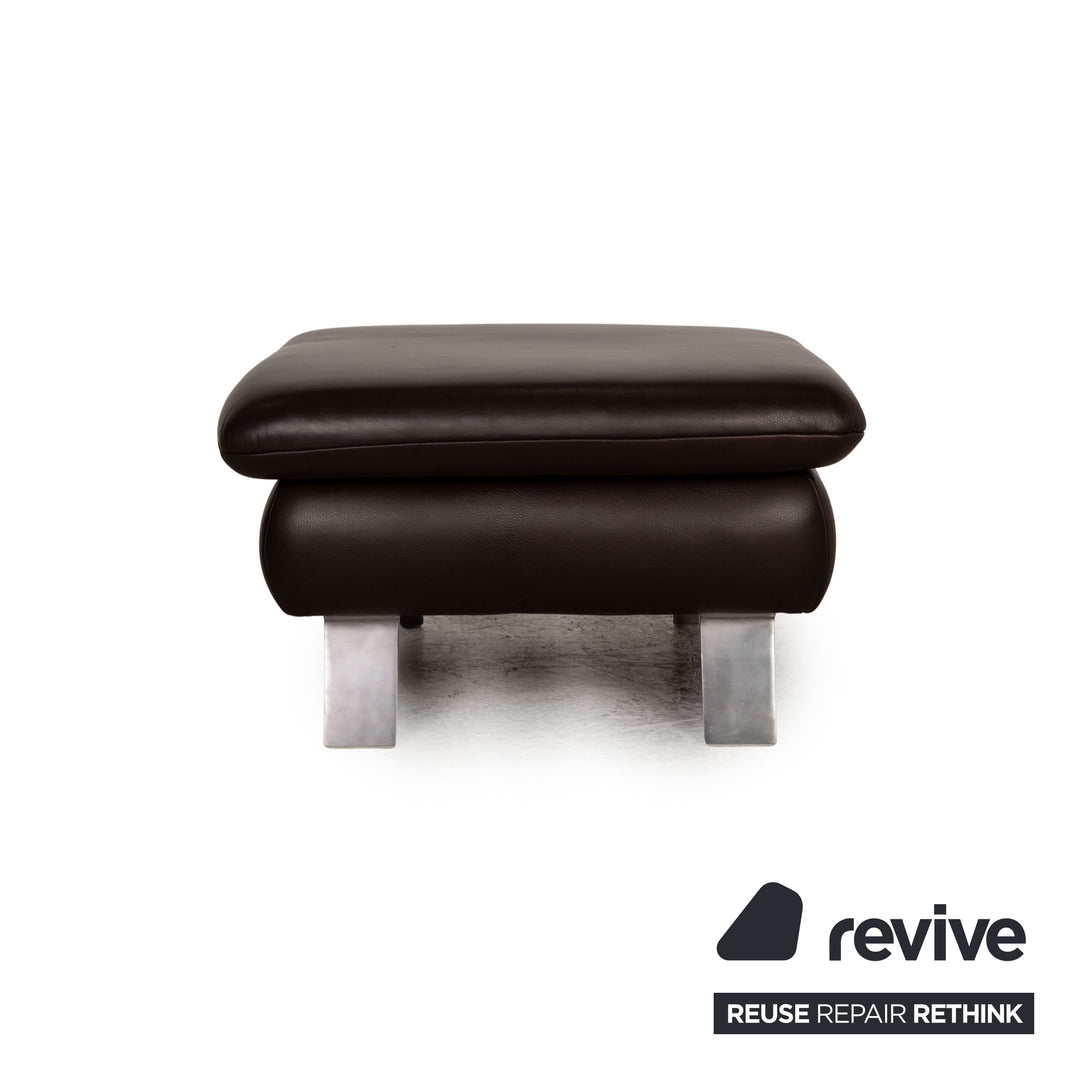 Koinor Rossini Leder Hocker Braun