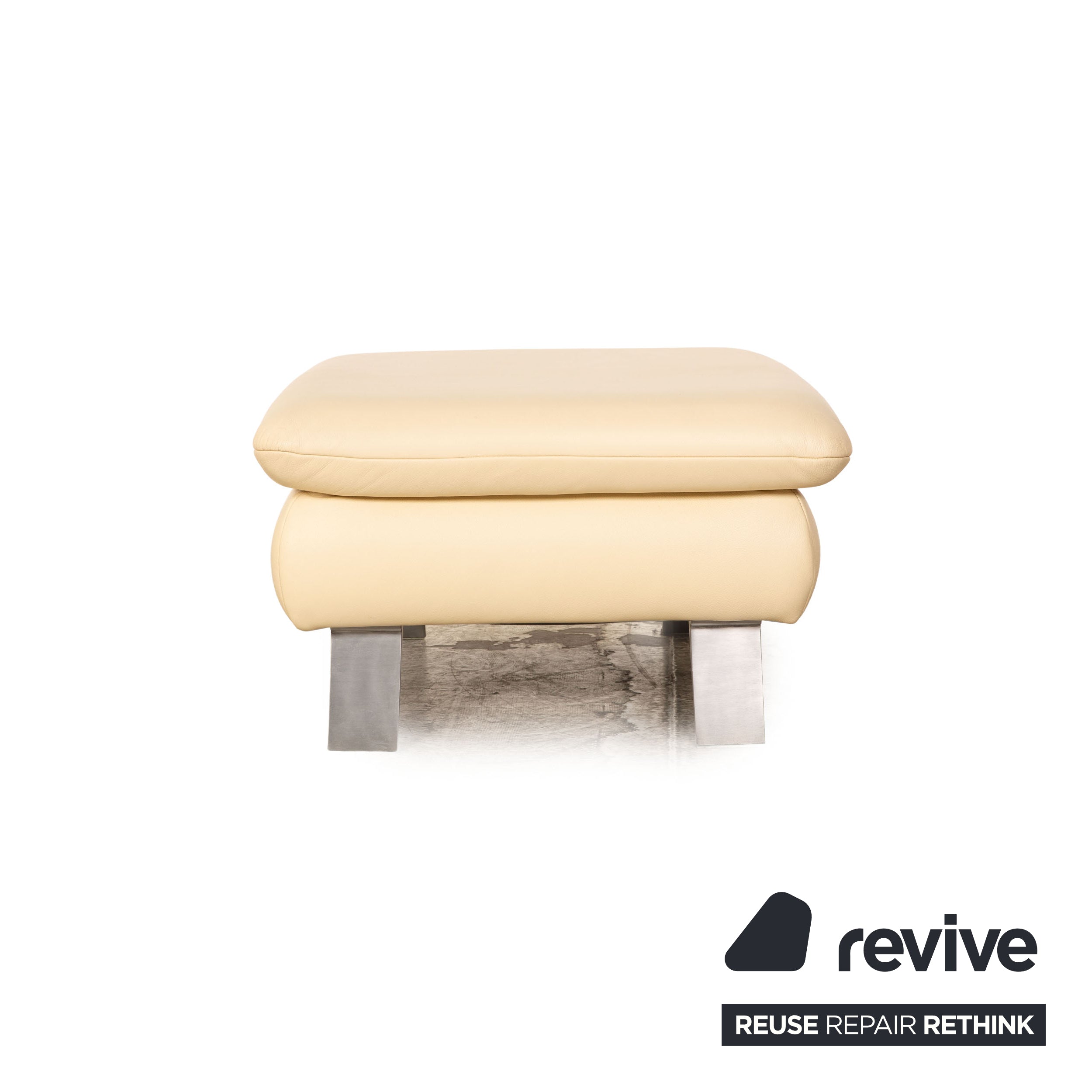 Koinor Rossini Leder Hocker Creme