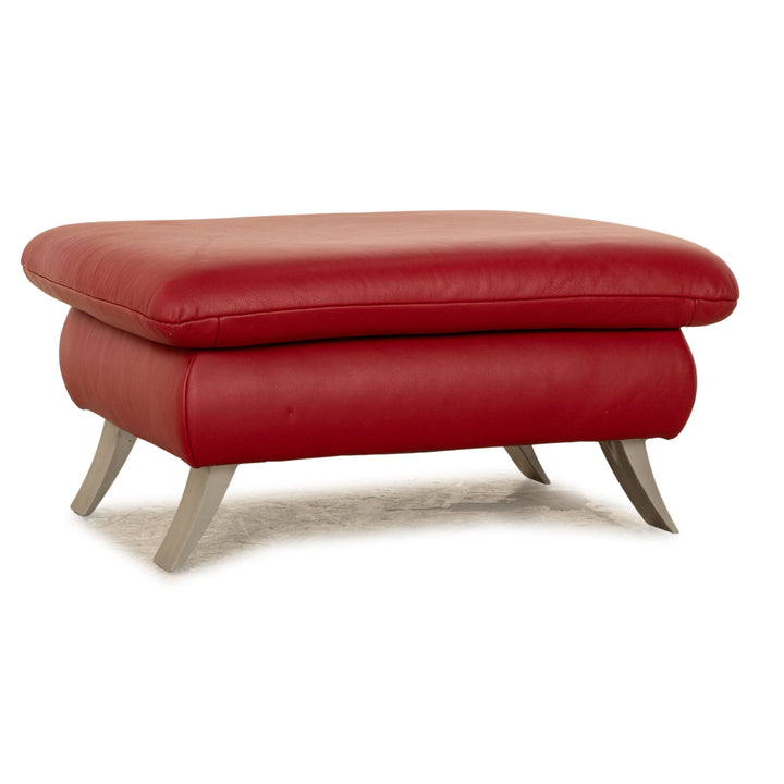 Koinor Rossini Leder Hocker Rot
