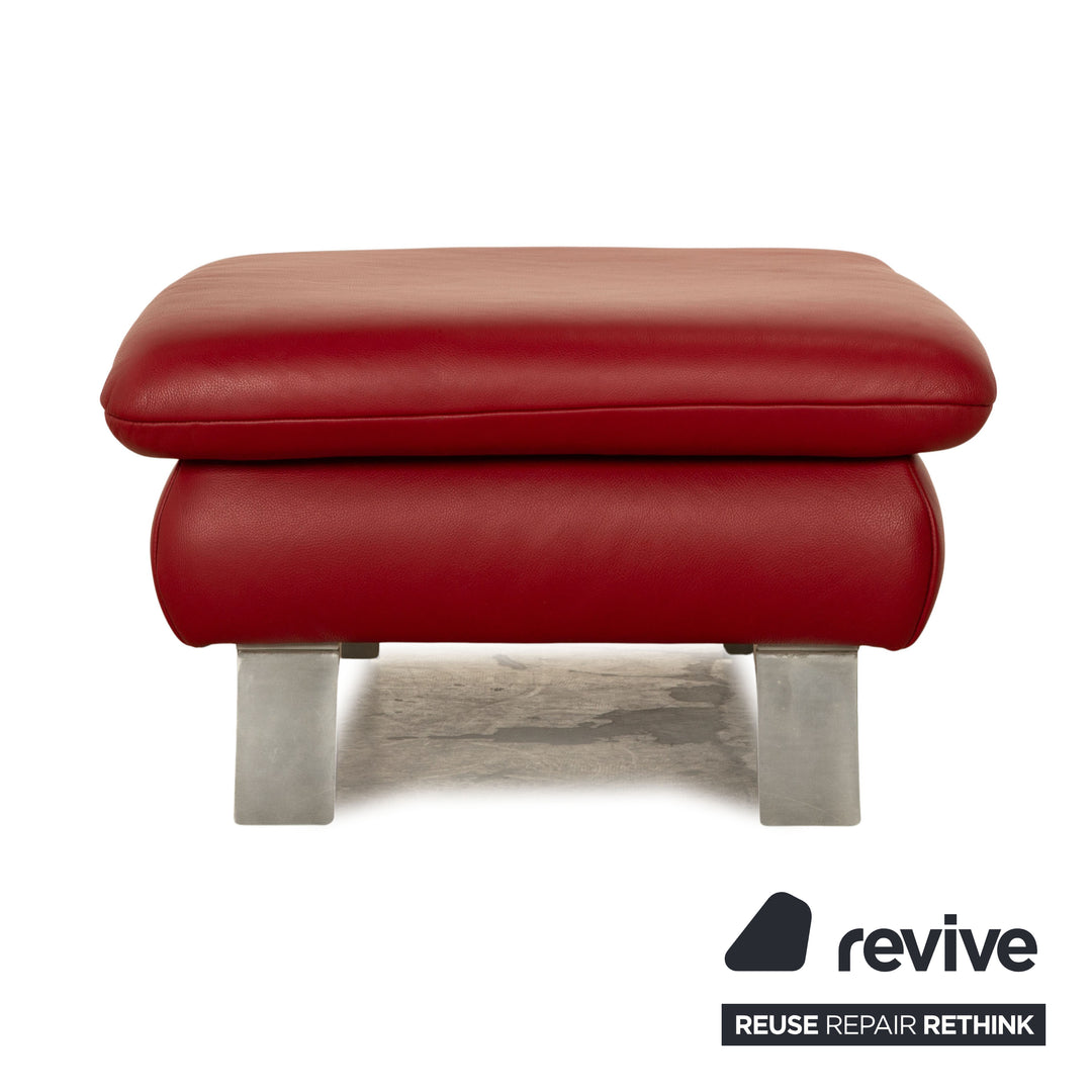 Koinor Rossini Leder Hocker Rot