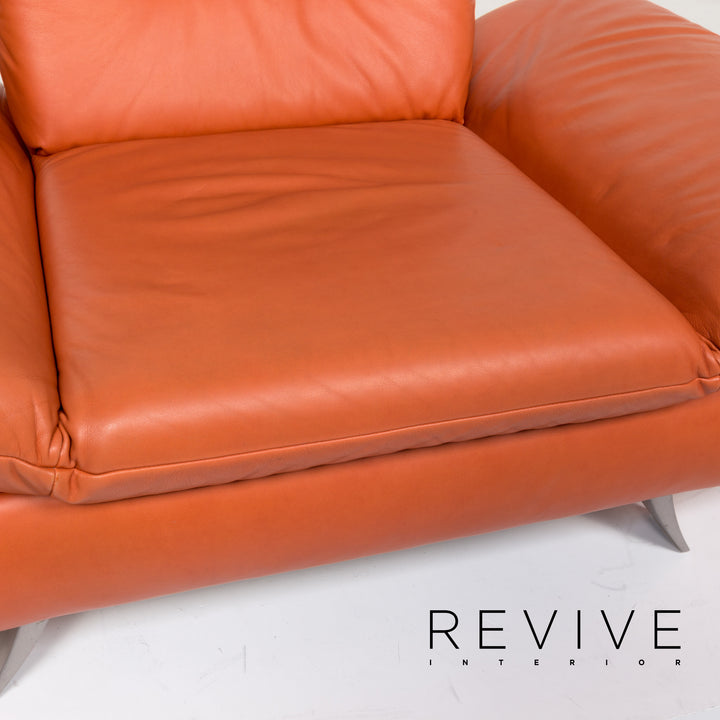 Koinor Rossini Leather Armchair Terracotta Orange Feature #13193