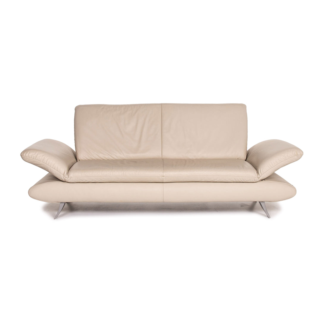 Koinor Rossini Leder Sofa Beige Taupe Dreisitzer Funktion Couch #14342