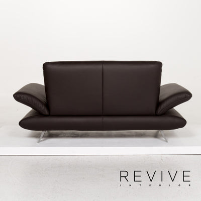 Koinor Rossini Leder Sofa Braun Dunkelbraun Zweisitzer Funktion Couch #13228
