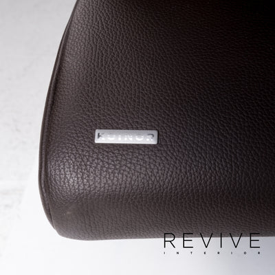 Koinor Rossini Leder Sofa Braun Dunkelbraun Zweisitzer Funktion Couch #13228