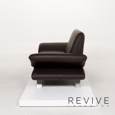 Koinor Rossini Leder Sofa Braun Dunkelbraun Zweisitzer Funktion Couch #13228