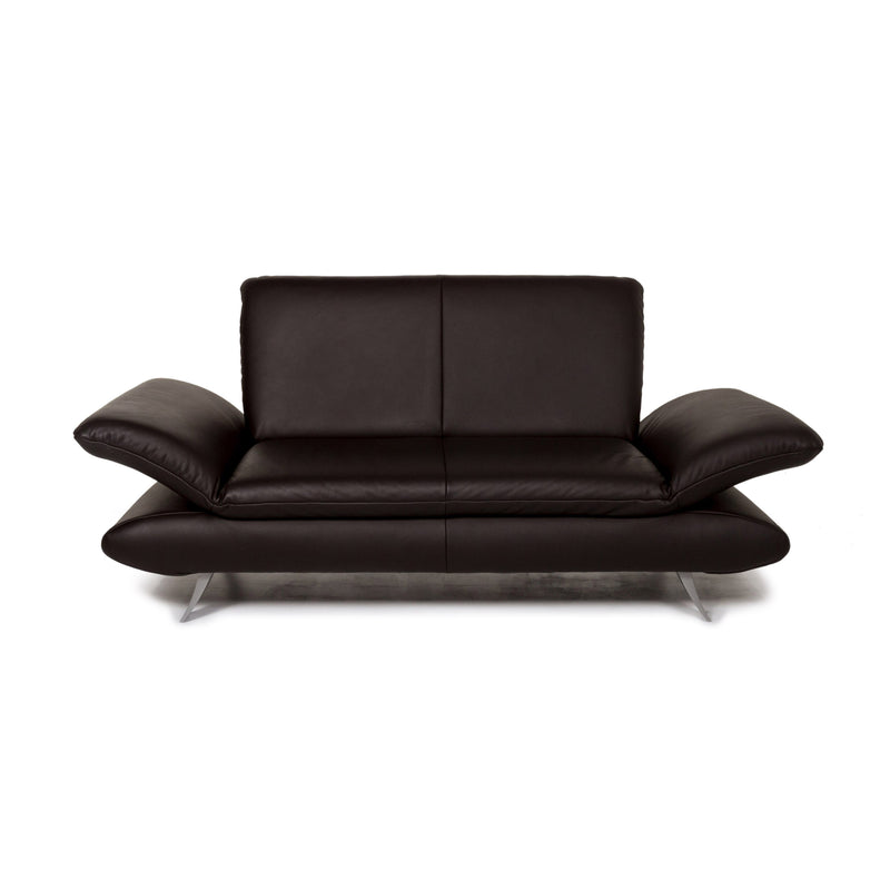 Koinor Rossini Leder Sofa Braun Dunkelbraun Zweisitzer Funktion Couch 