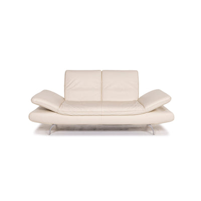 Koinor Rossini Leder Sofa Creme Zweisitzer Funktion Couch #12598