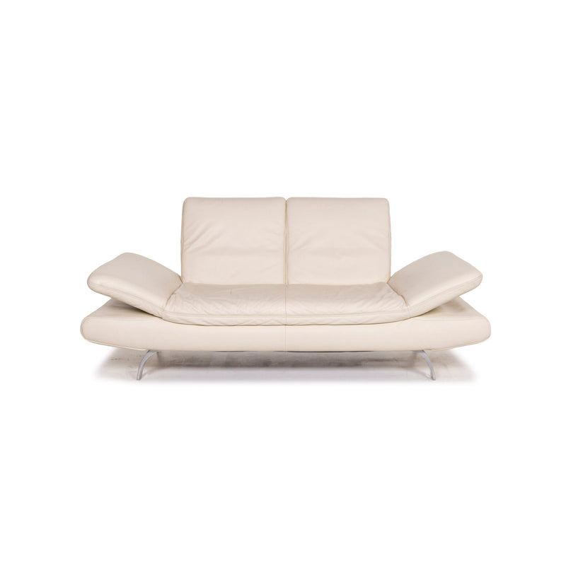 Koinor Rossini Leder Sofa Creme Zweisitzer Funktion Couch 
