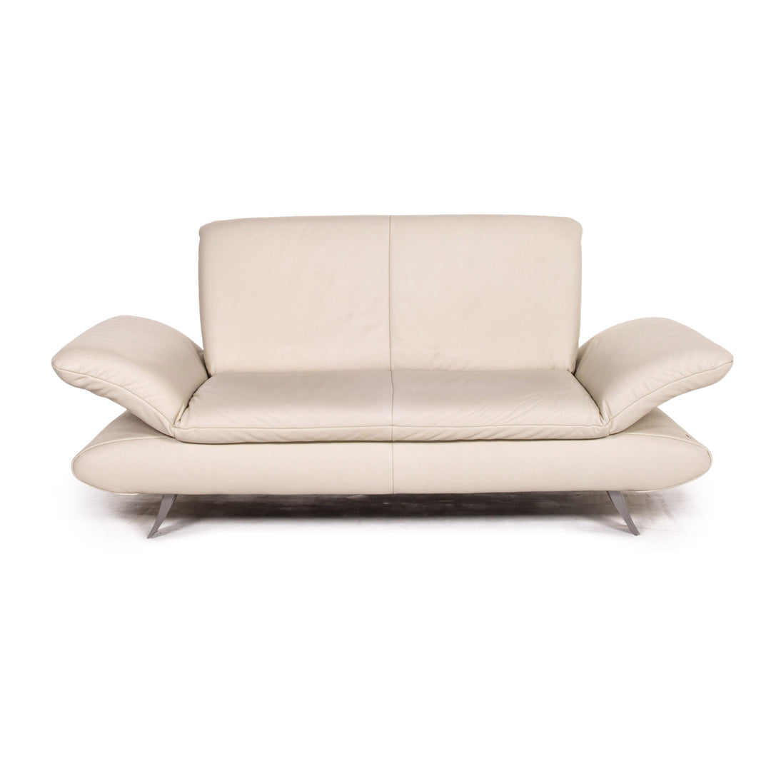 Koinor Rossini Leather Sofa Cream Two Seater Function Couch #14695