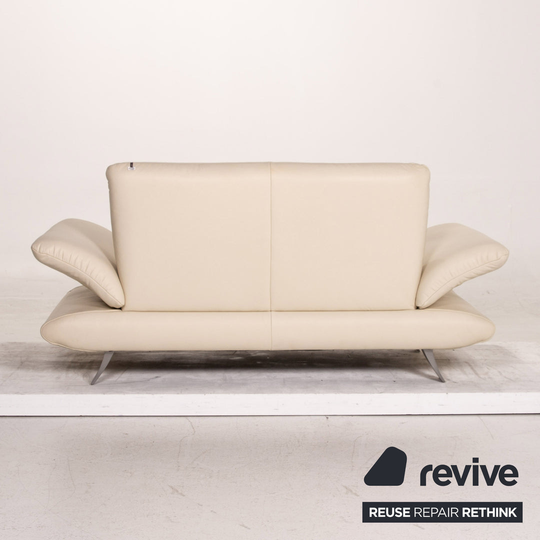 Koinor Rossini Leder Sofa Creme Zweisitzer Funktion Couch