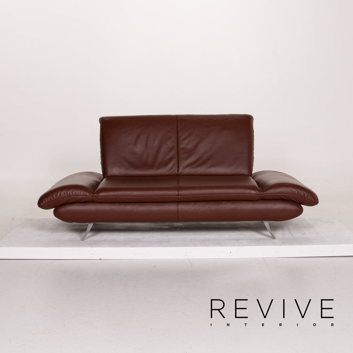 Koinor Rossini Leather Sofa Dark Brown Two Seater #14970