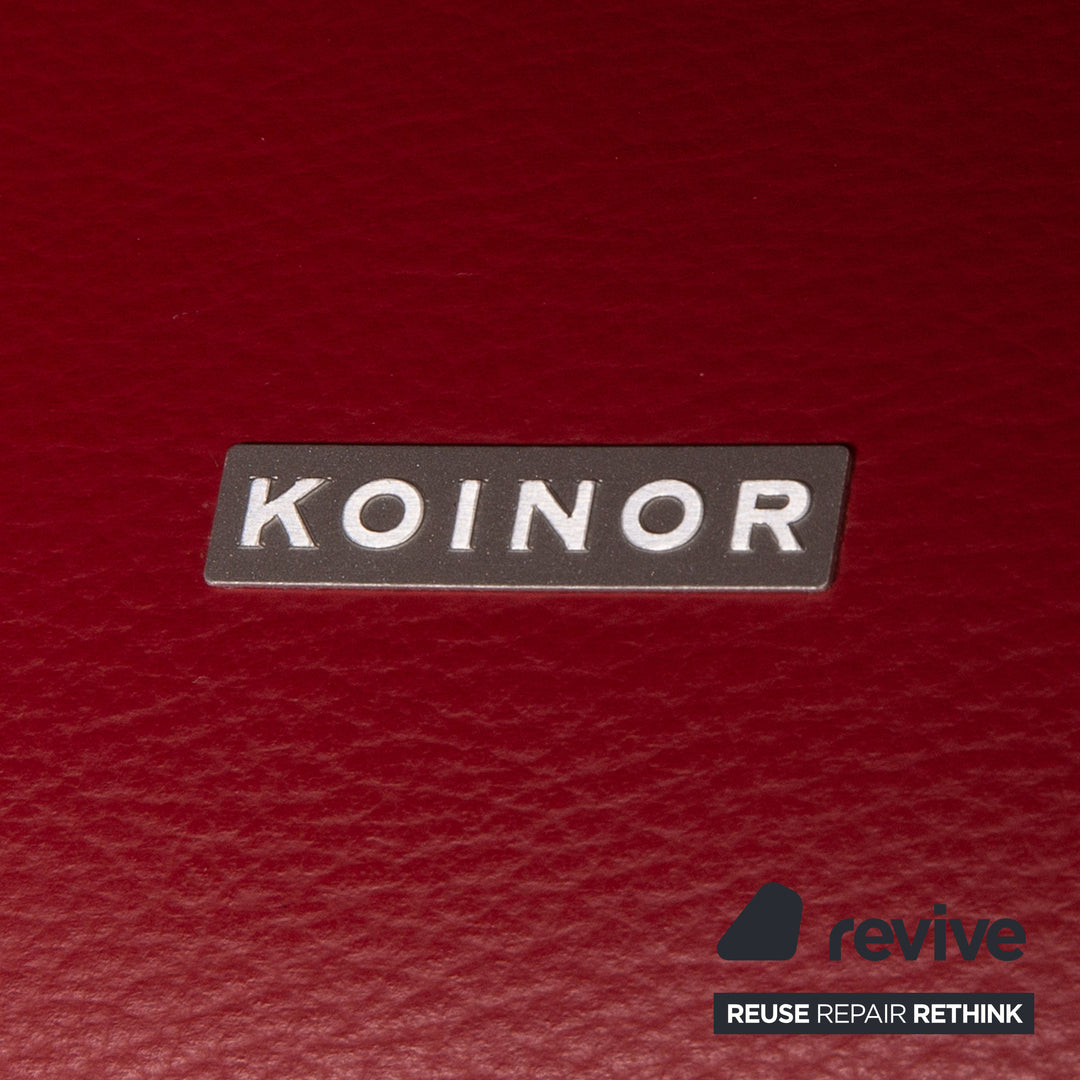 Koinor Rossini Leder Sofa Rot Zweisitzer Couch Funktion