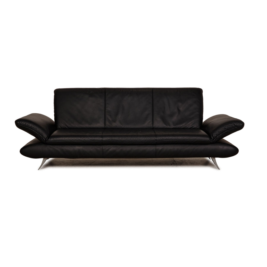 Koinor Rossini Leather Sofa Black Three seater couch function