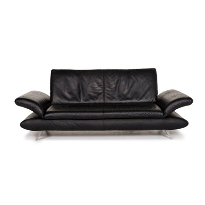 Koinor Rossini Leder Sofa Schwarz Dreisitzer Funktion Couch #12581