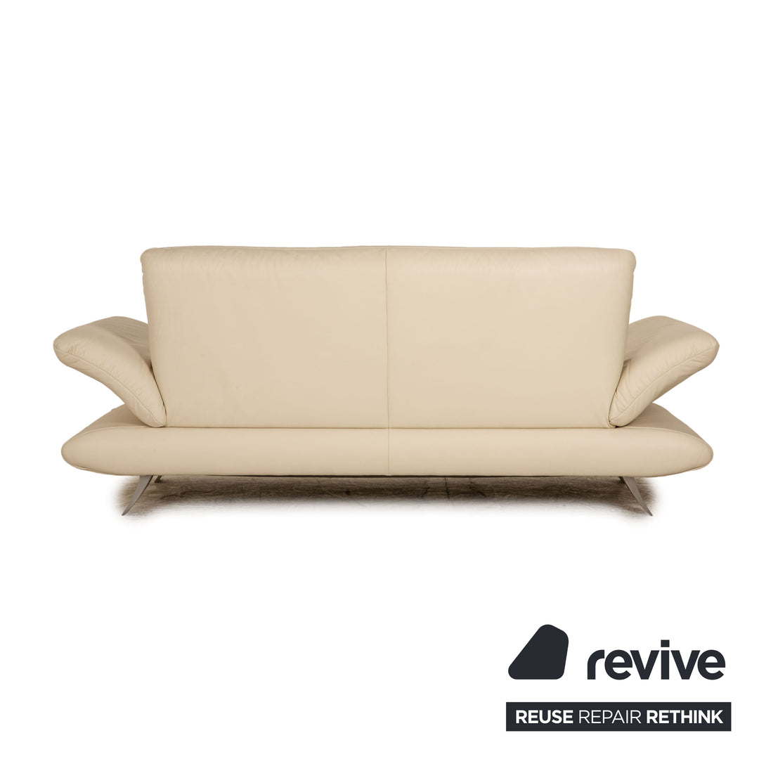 Koinor Rossini Leather Two Seater Cream Sofa Couch Function