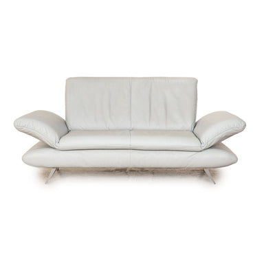 Koinor Rossini Leder Zweisitzer Eisblau Blau Sofa Couch manuelle Funktion