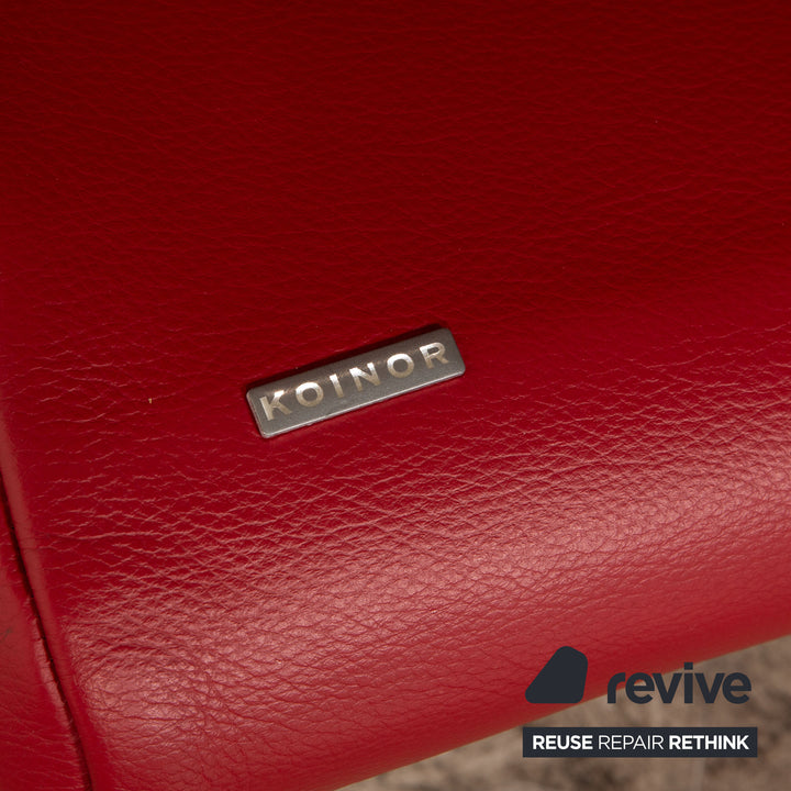 Koinor Rossini leather two-seater red manual function