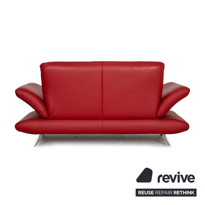 Koinor Rossini Leder Zweisitzer Rot Sofa Couch