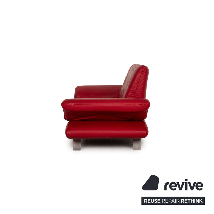Koinor Rossini Leder Zweisitzer Rot Sofa Couch Funktion