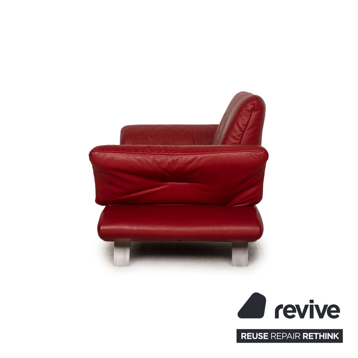Koinor Rossini Leder Zweisitzer Rot Sofa Couch