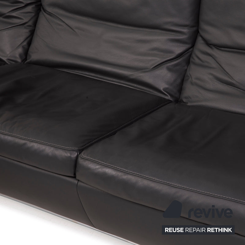 Koinor Roxanne Leder Sofa Anthrazit Ecksofa Funktion