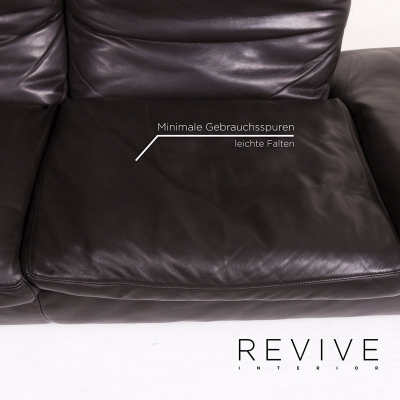 Koinor Roxanne Leder Sofa Braun Dunkelbraun Zweisitzer Funktion 