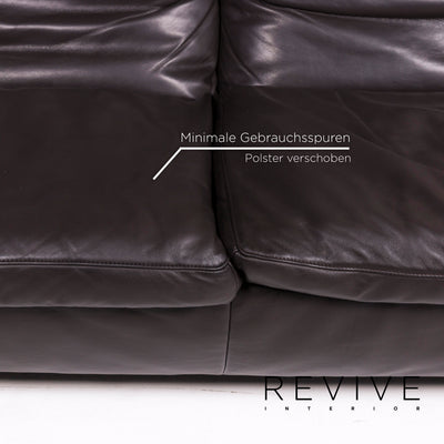 Koinor Roxanne Leder Sofa Braun Dunkelbraun Zweisitzer Funktion #12323