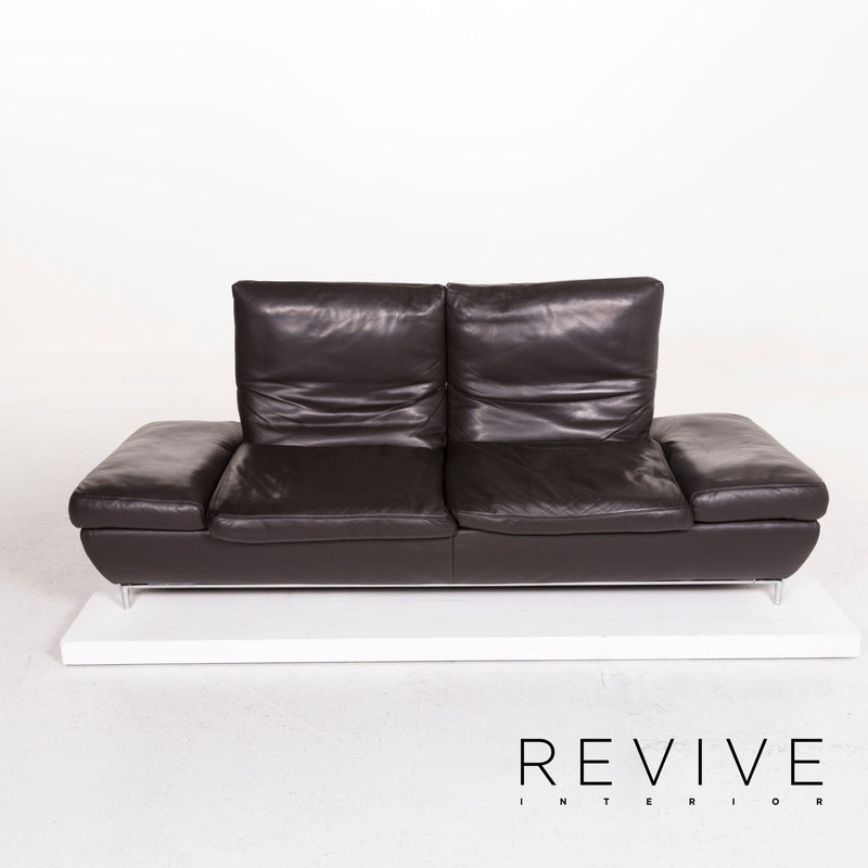 Koinor Roxanne Leder Sofa Braun Dunkelbraun Zweisitzer Funktion 