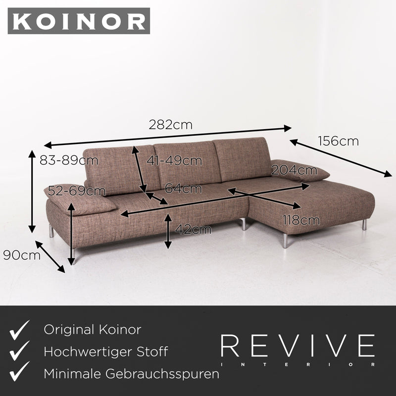 Koinor Stoff Ecksofa Braun Sofa Funktion Couch 