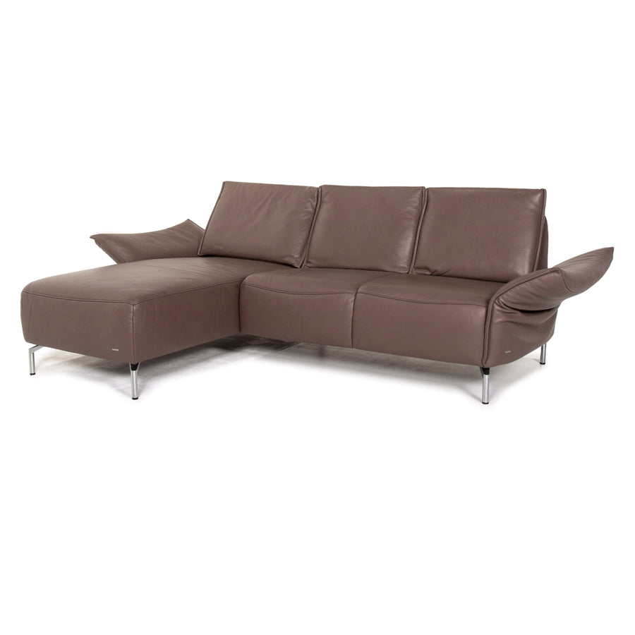 Koinor Vanda Leder Ecksofa Braun Funktion Sofa Couch #14853