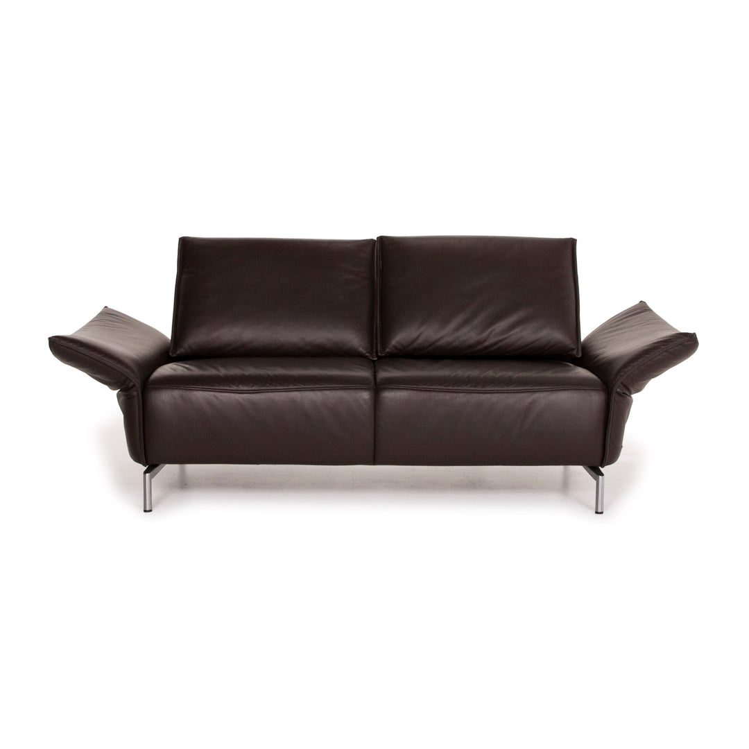 Koinor Vanda Leather Sofa Dark Brown Two Seater #15236