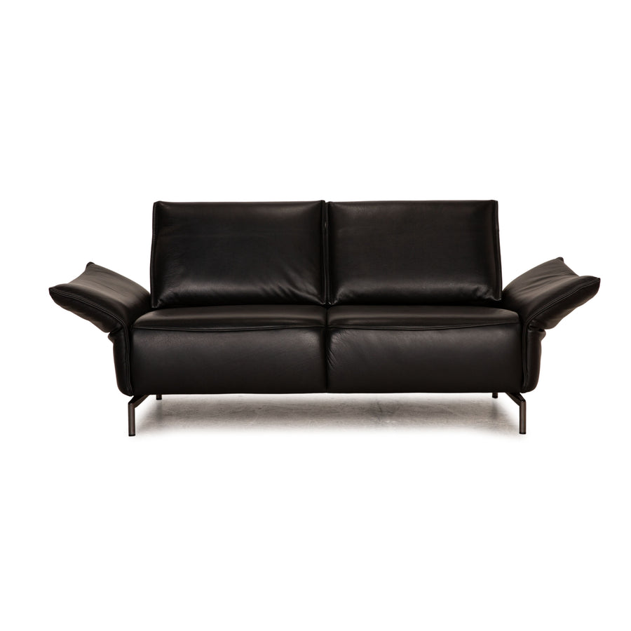Koinor Vanda Leather Sofa Black Two seater couch feature