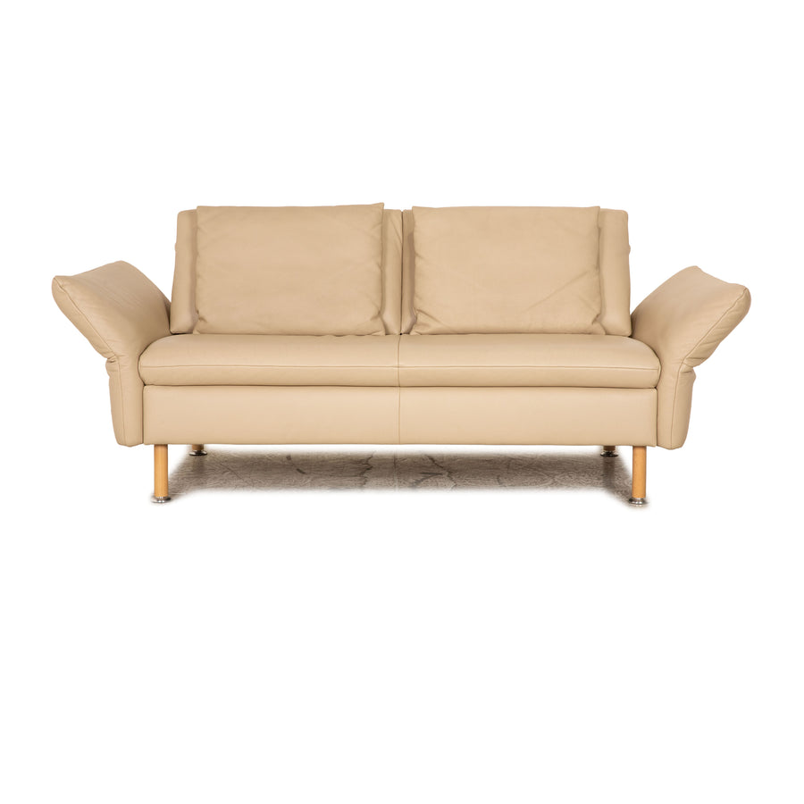 Koinor Vittoria Leather Loveseat Cream Sofa Couch Function