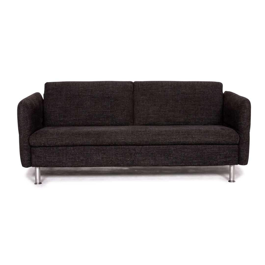 Koinor Vittoria Fabric Sofa Anthracite Gray Three Seater Function Couch #14350