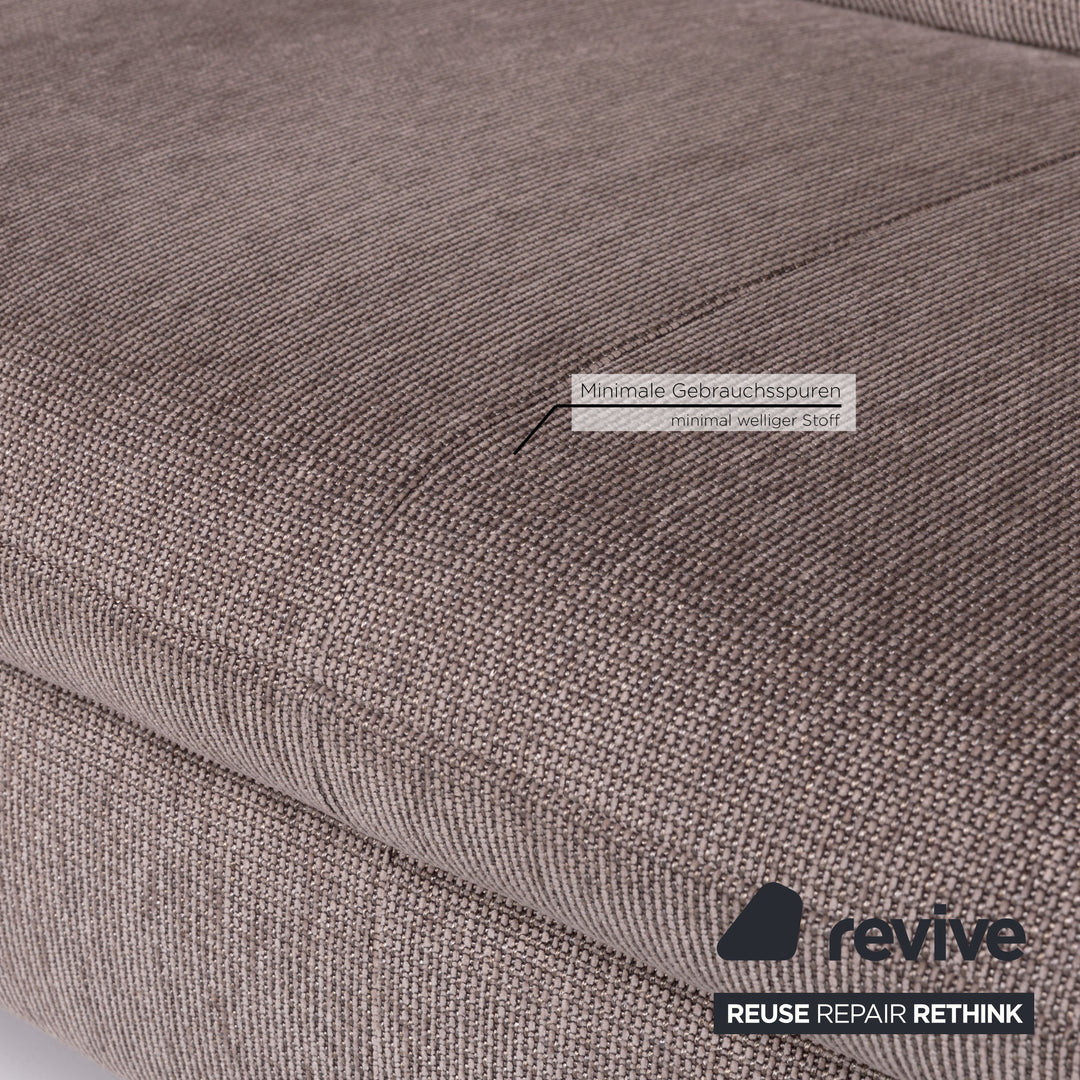 Koinor Vittoria Fabric Sofa Gray Corner Sofa Couch Function