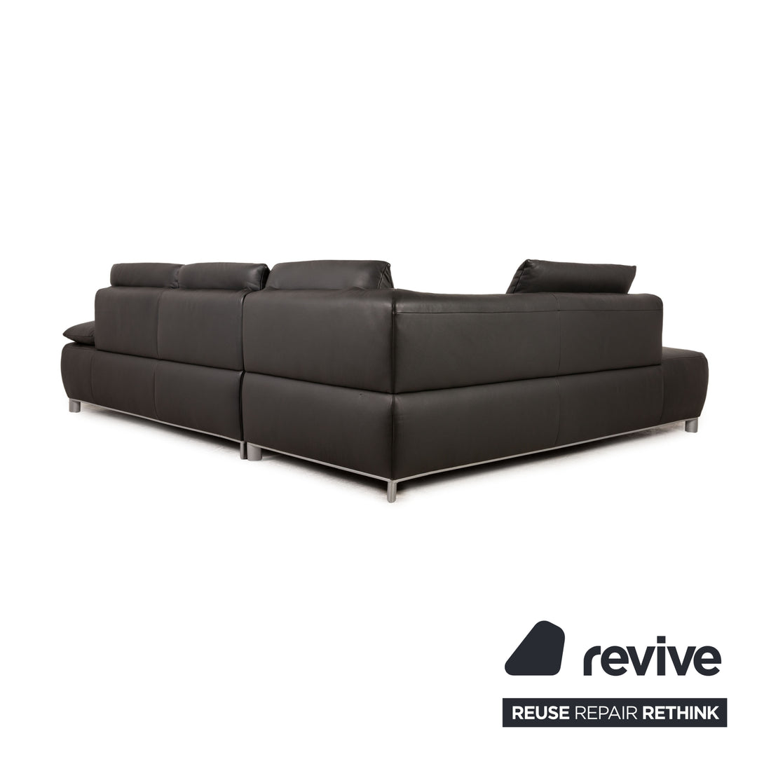 Koinor Volare Leder Ecksofa Anthrazit Sofa Couch