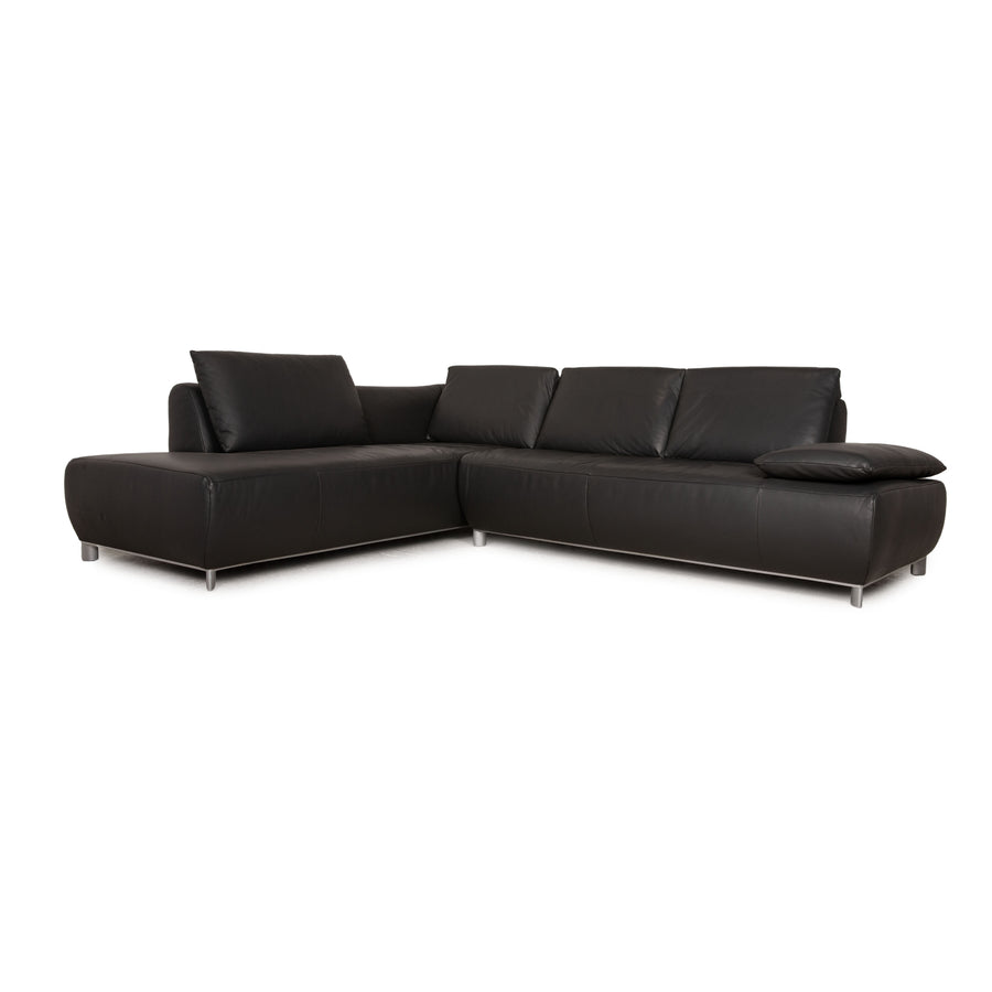Koinor Volare leather corner sofa anthracite sofa couch