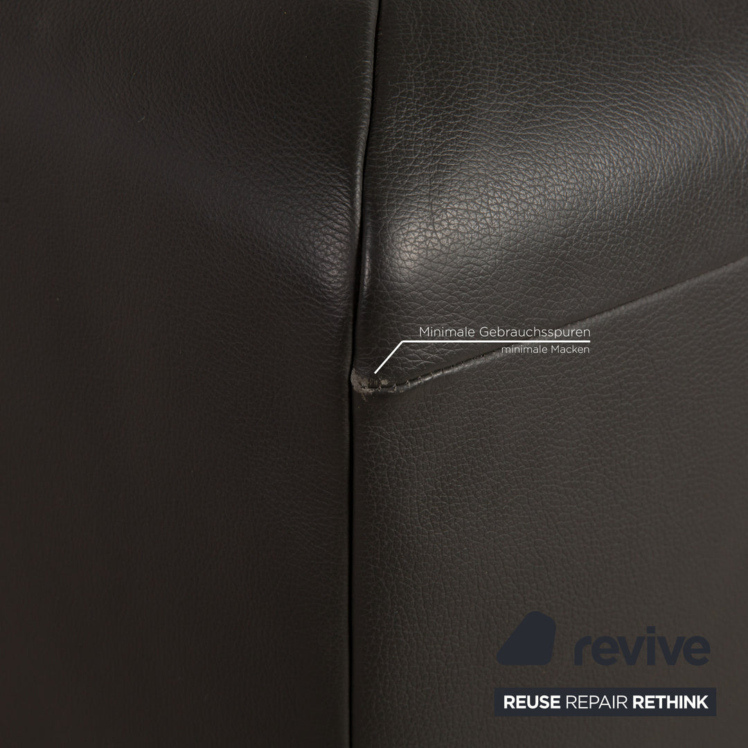 Koinor Volare Leder Ecksofa Anthrazit Sofa Couch