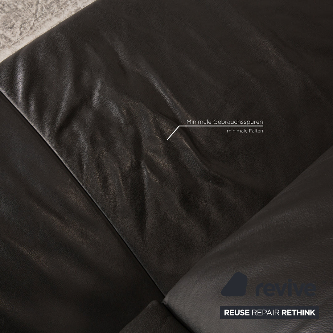 Koinor Volare Leder Ecksofa Anthrazit Sofa Couch