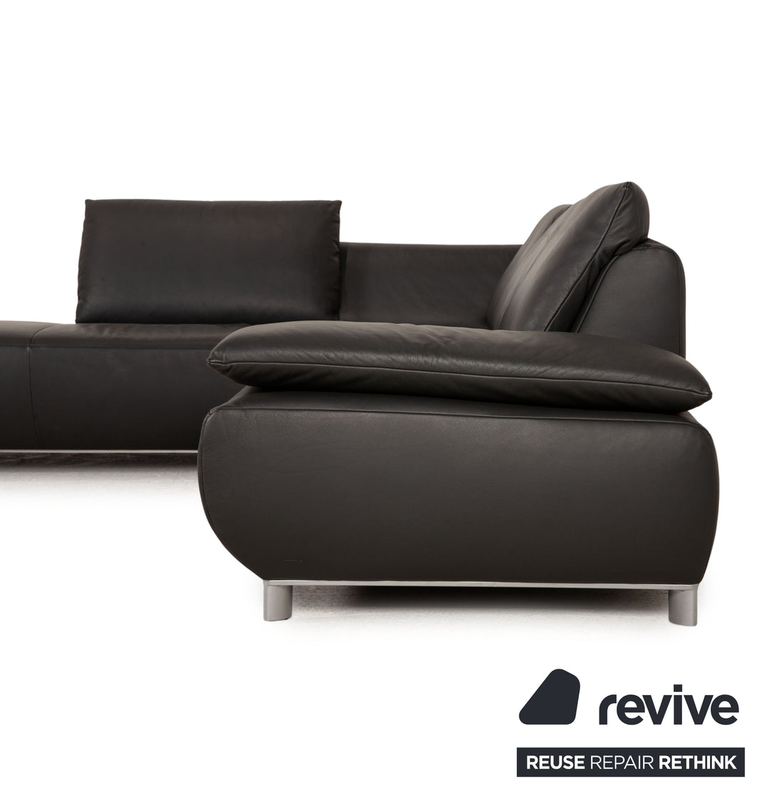 Koinor Volare Leder Ecksofa Anthrazit Sofa Couch