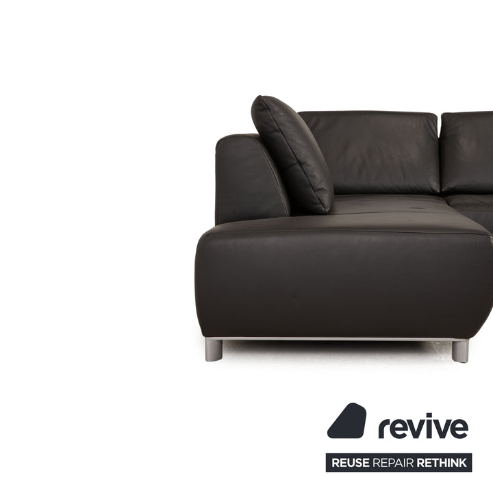 Koinor Volare Leder Ecksofa Anthrazit Sofa Couch