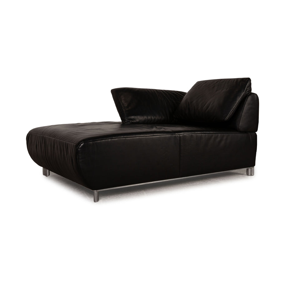 Koinor Volare Leather Lounger Black