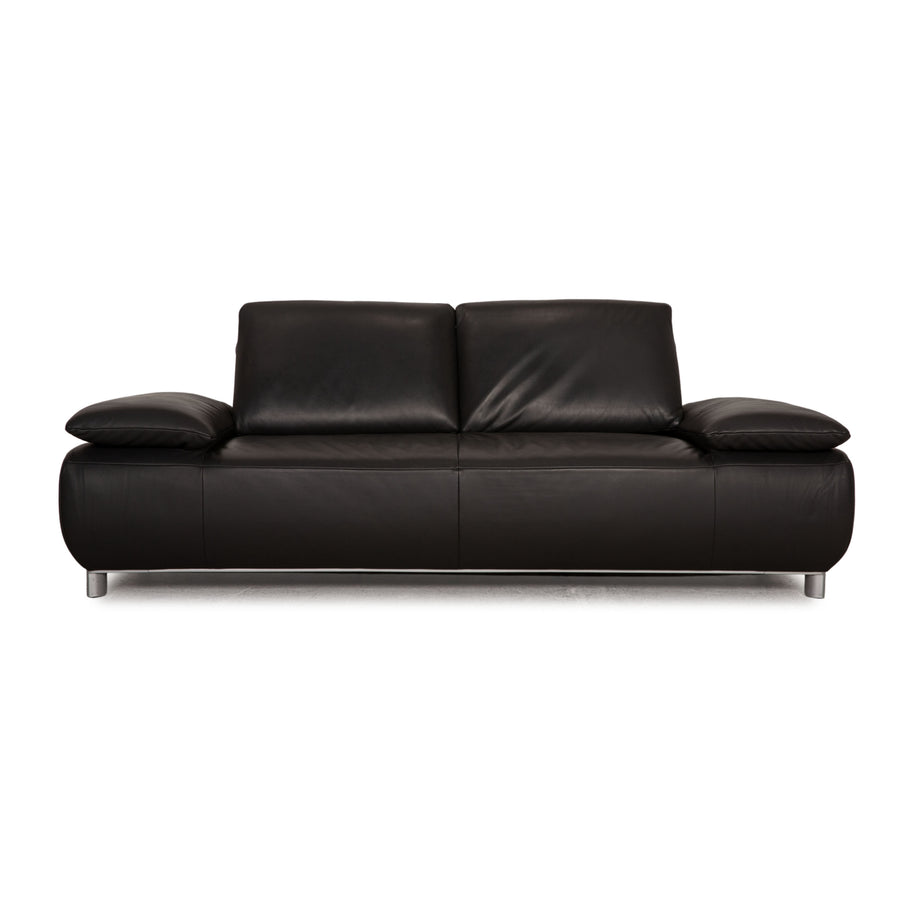 Koinor Volare leather sofa anthracite two-seater couch function