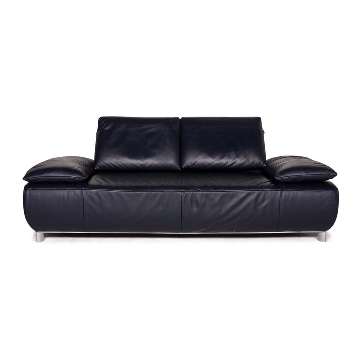 Koinor Volare Leder Sofa Blau Dunkelblau Dreisitzer Funktion Couch #14759