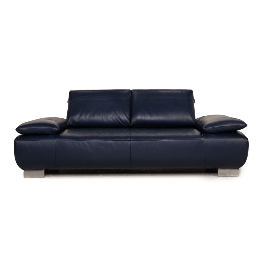 Koinor Volare Leather Sofa Blue Two seater couch function