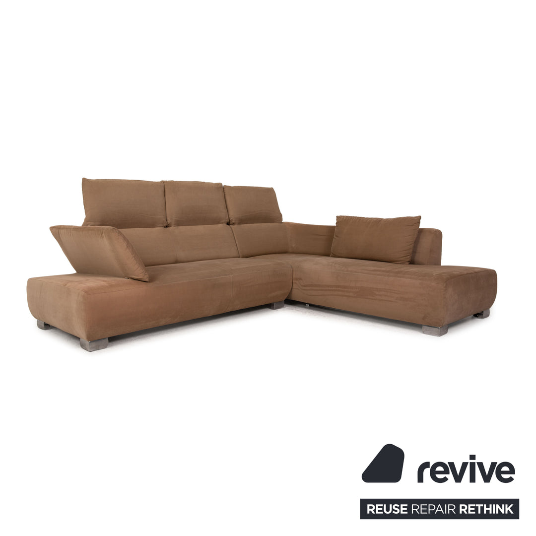 Koinor Volare Stoff Sofa Braun Ecksofa Couch